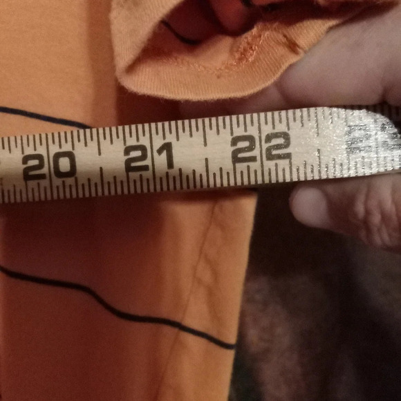 Lacoste T Shirt Size 6 Mens XL Orange Striped Casual Preppy - Picture 3 of 8